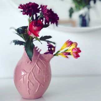Heart shaped vase